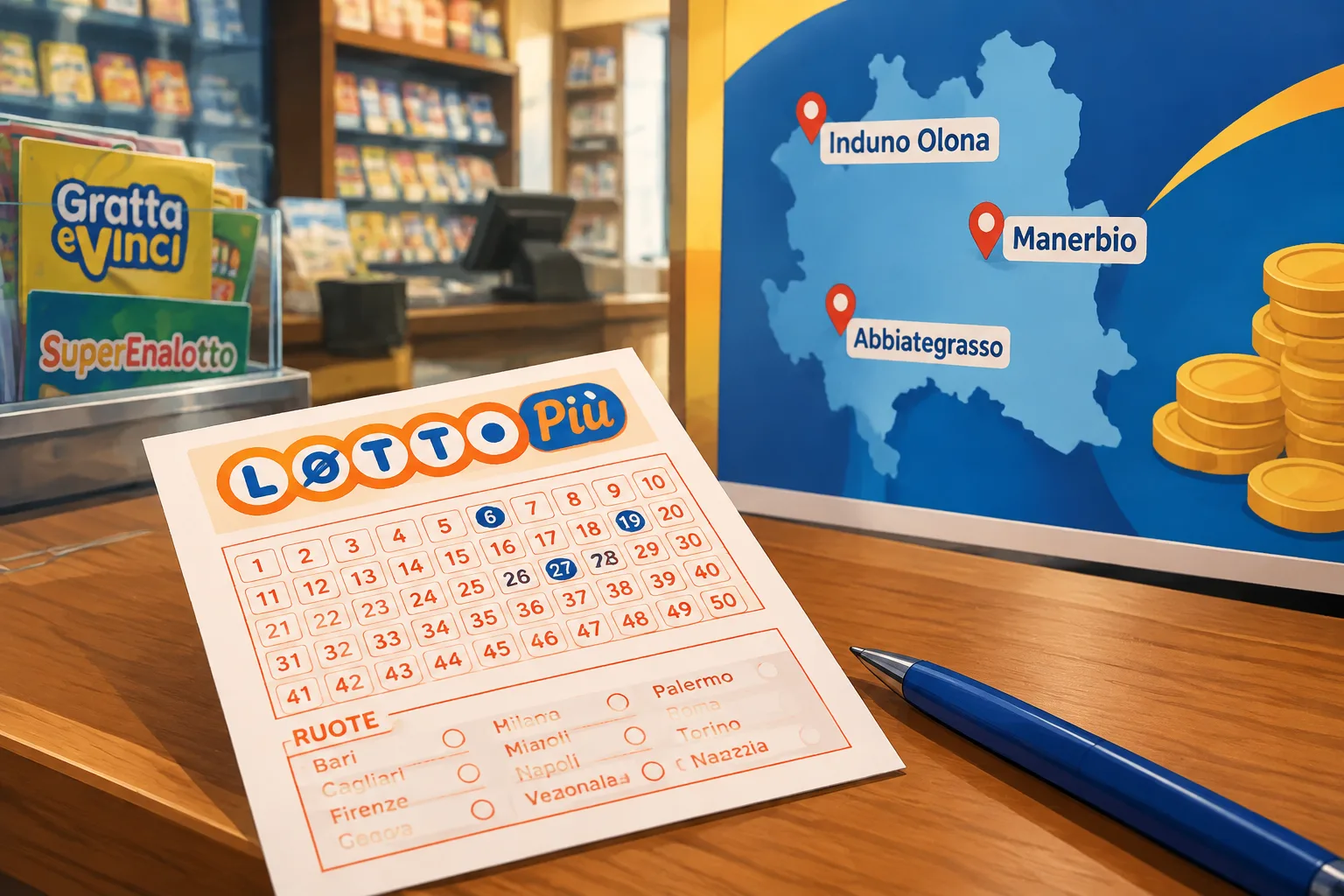 A Manerbio 21.660 euro con una giocata da 4 euro al LottoPiù