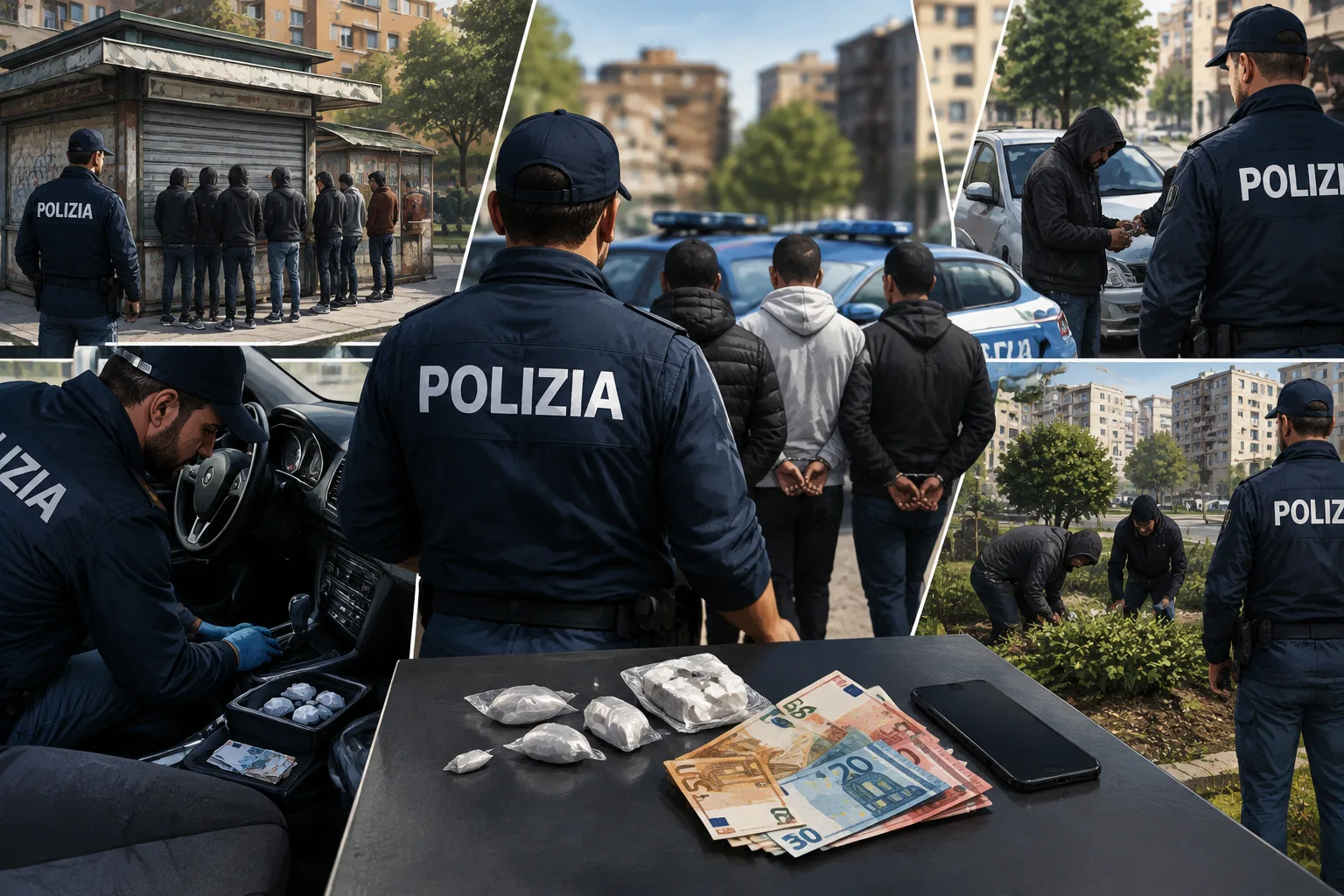 Blitz della polizia a Quarticciolo e Tor Bella Monaca: sei arresti per spaccio