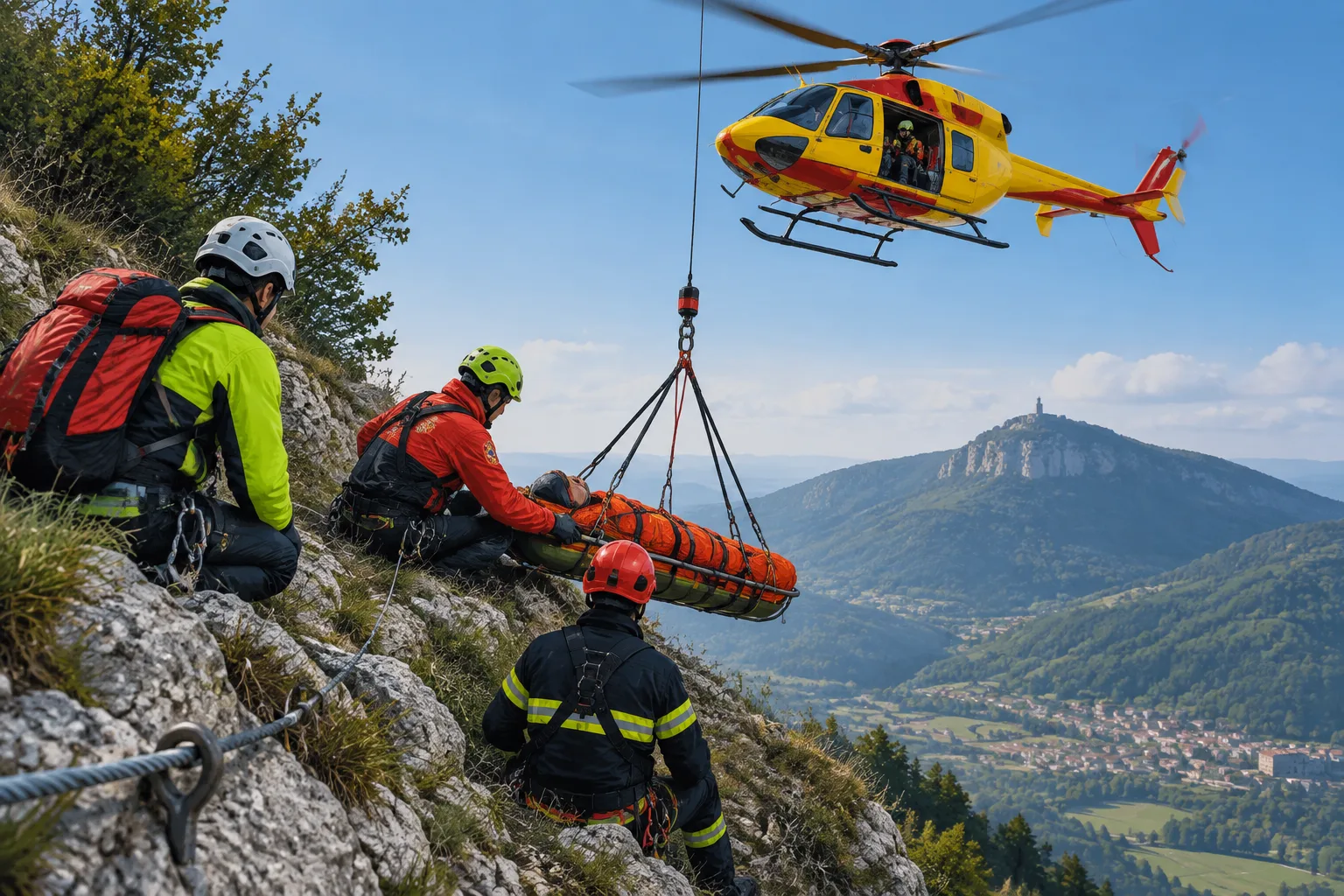 Escursionista precipita lungo la ferrata del Gheppio: elitrasportato a Perugia