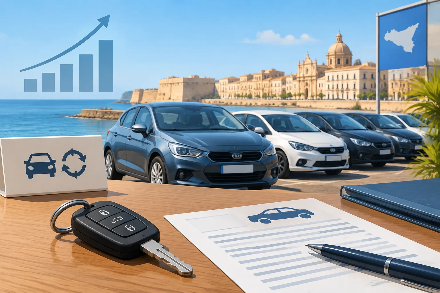 Auto usate a Siracusa: nei primi otto mesi del 2026 registrati 15.354 passaggi di proprietà