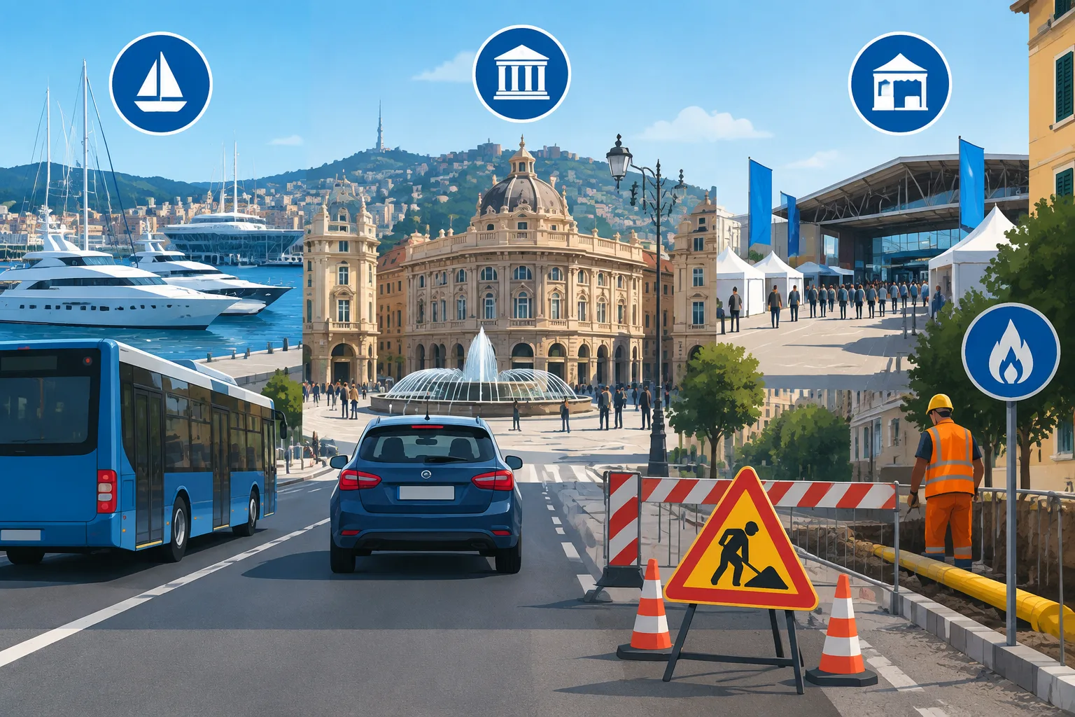 Eventi, fiere e cantieri: le modifiche alla viabilità a Genova dal 2 all'8 ottobre