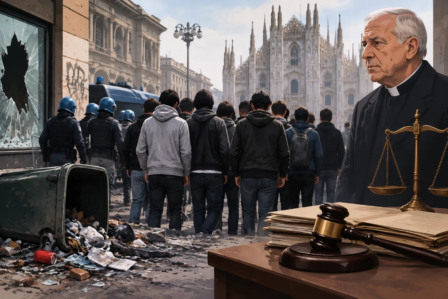 Procura chiede misure cautelari per 11 maggiorenni dopo gli scontri a Milano
