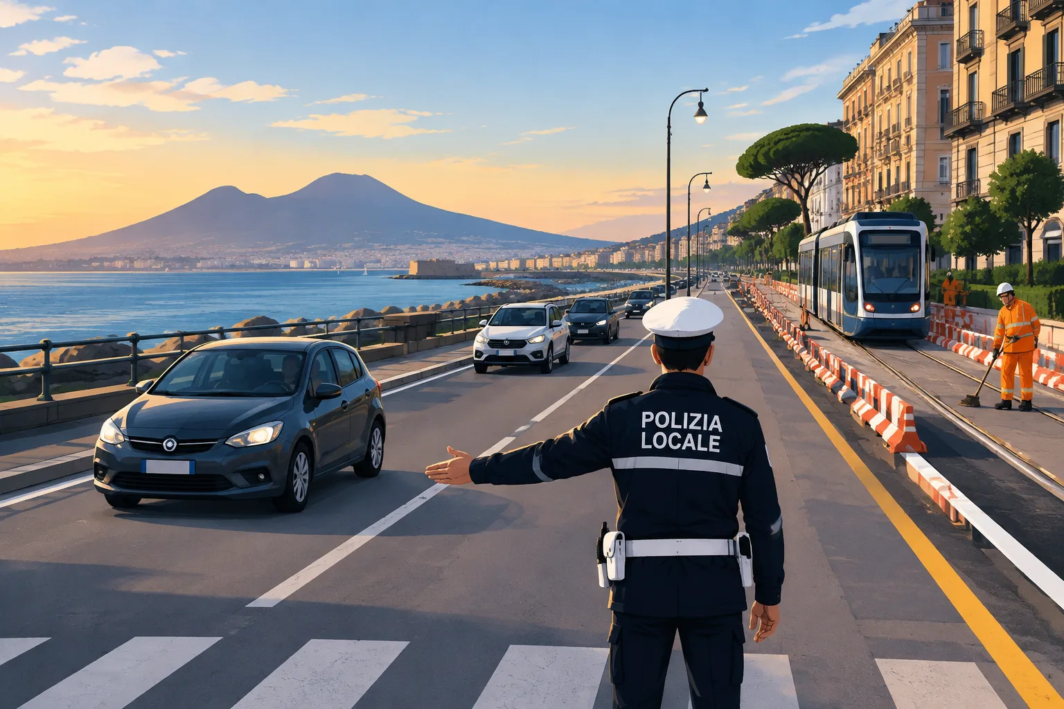 Viale Dohrn e via Caracciolo riaperte in anticipo a Napoli