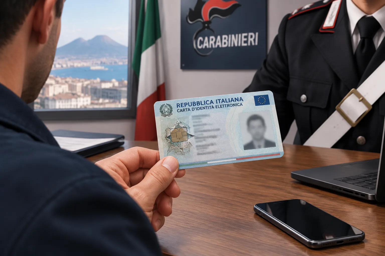 Denunciato un cittadino di Bari per una carta d’identità elettronica danneggiata presentata a Napoli