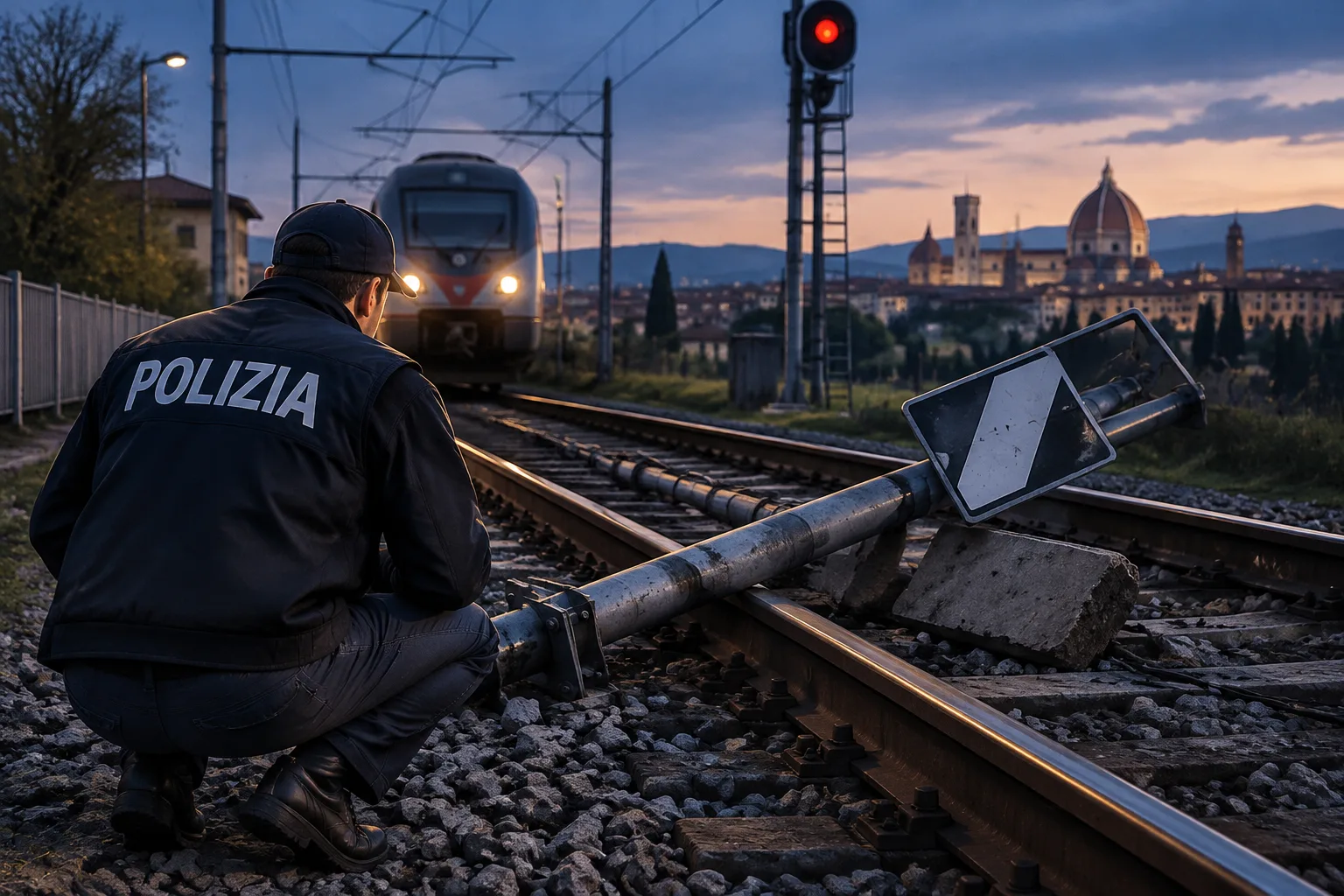Palo sui binari a Lastra a Signa: obbligo di firma per un 25enne indagato
