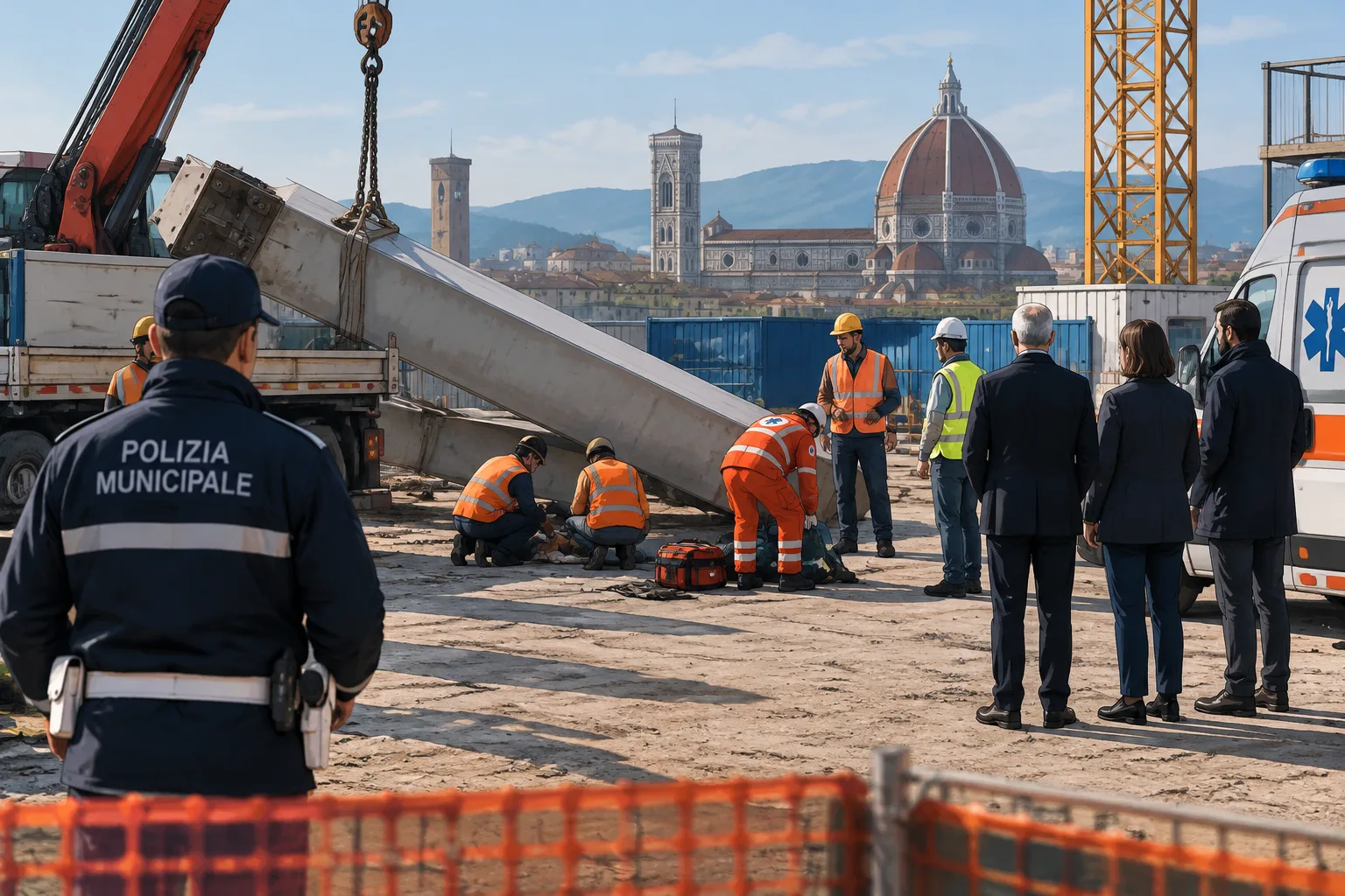 Incidente alla stazione Foster: un operaio di 31 anni muore travolto da un pilone