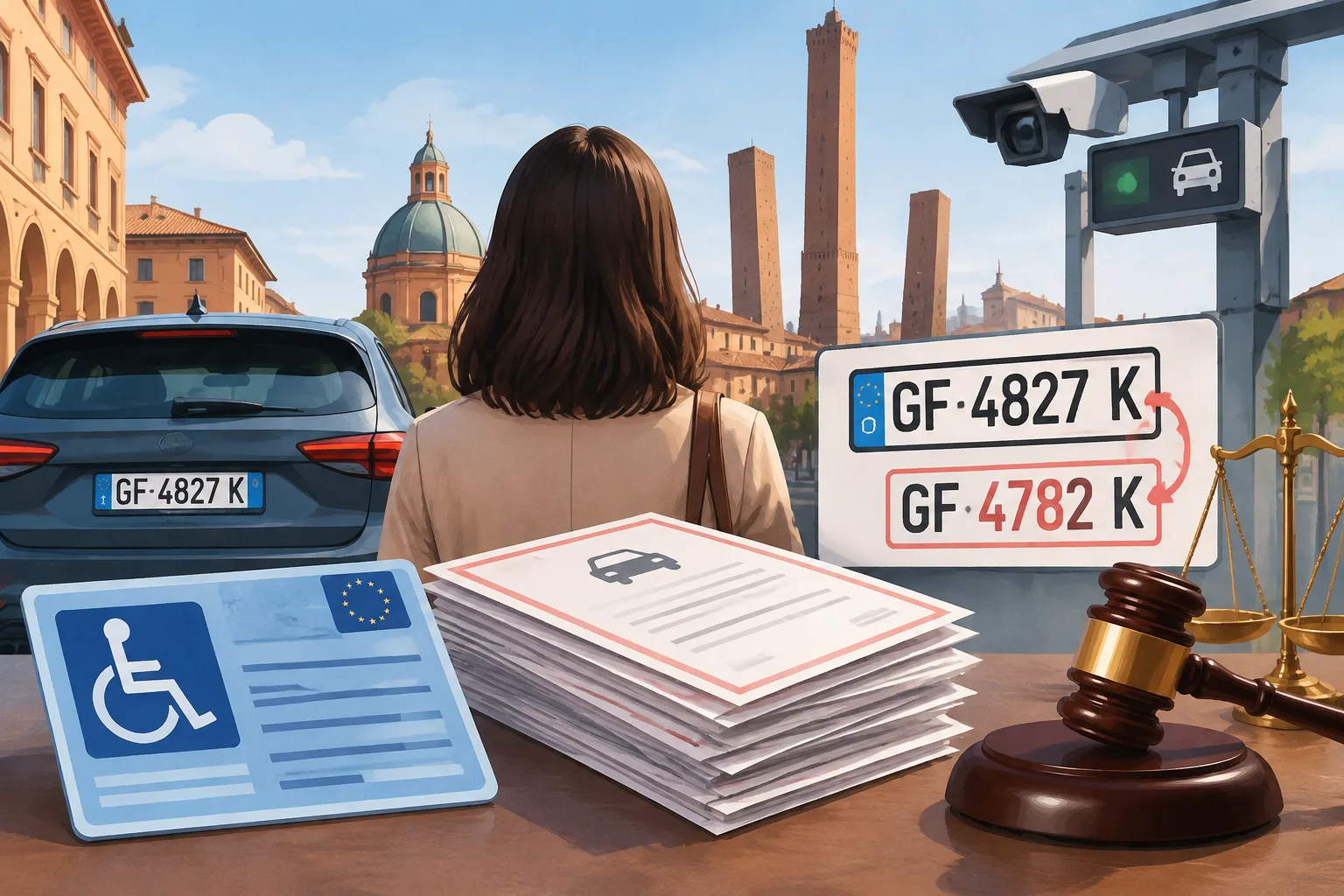 A Bologna 165 multe in quattro mesi per una targa trascritta male: il giudice annulla gran parte dei verbali