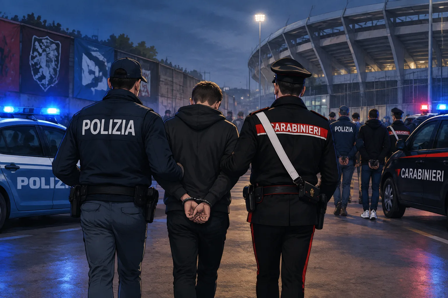 Otto arresti dopo l’aggressione al tifoso del Portici: 34enne in coma, un 19enne confessa