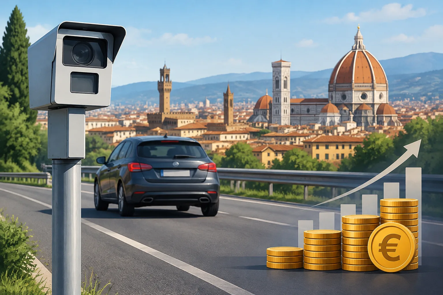 Autovelox, Firenze prima in Italia per incassi nel quinquennio 2021-2025