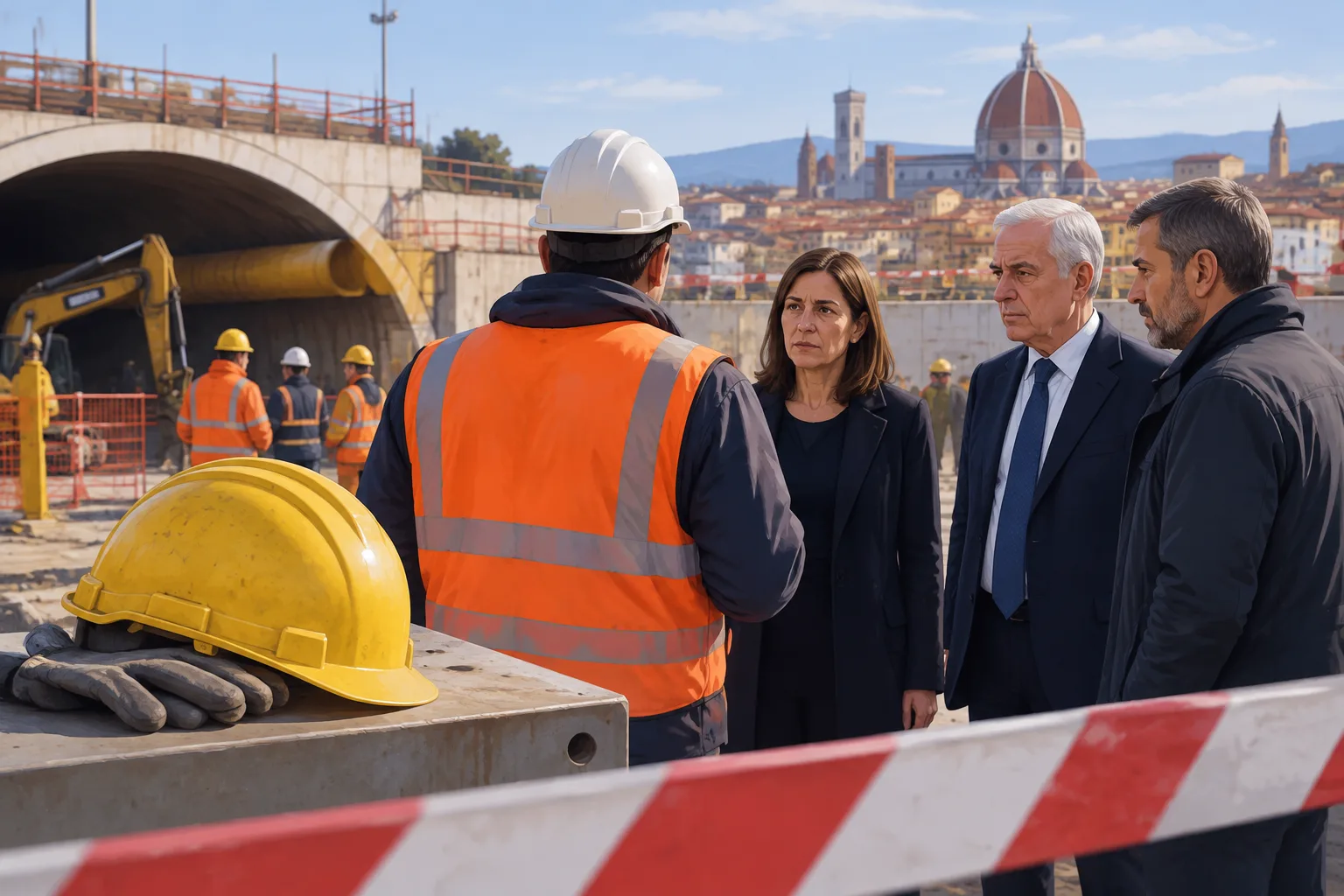 Operaio di 30 anni muore in un cantiere dell'alta velocità in via Circondaria
