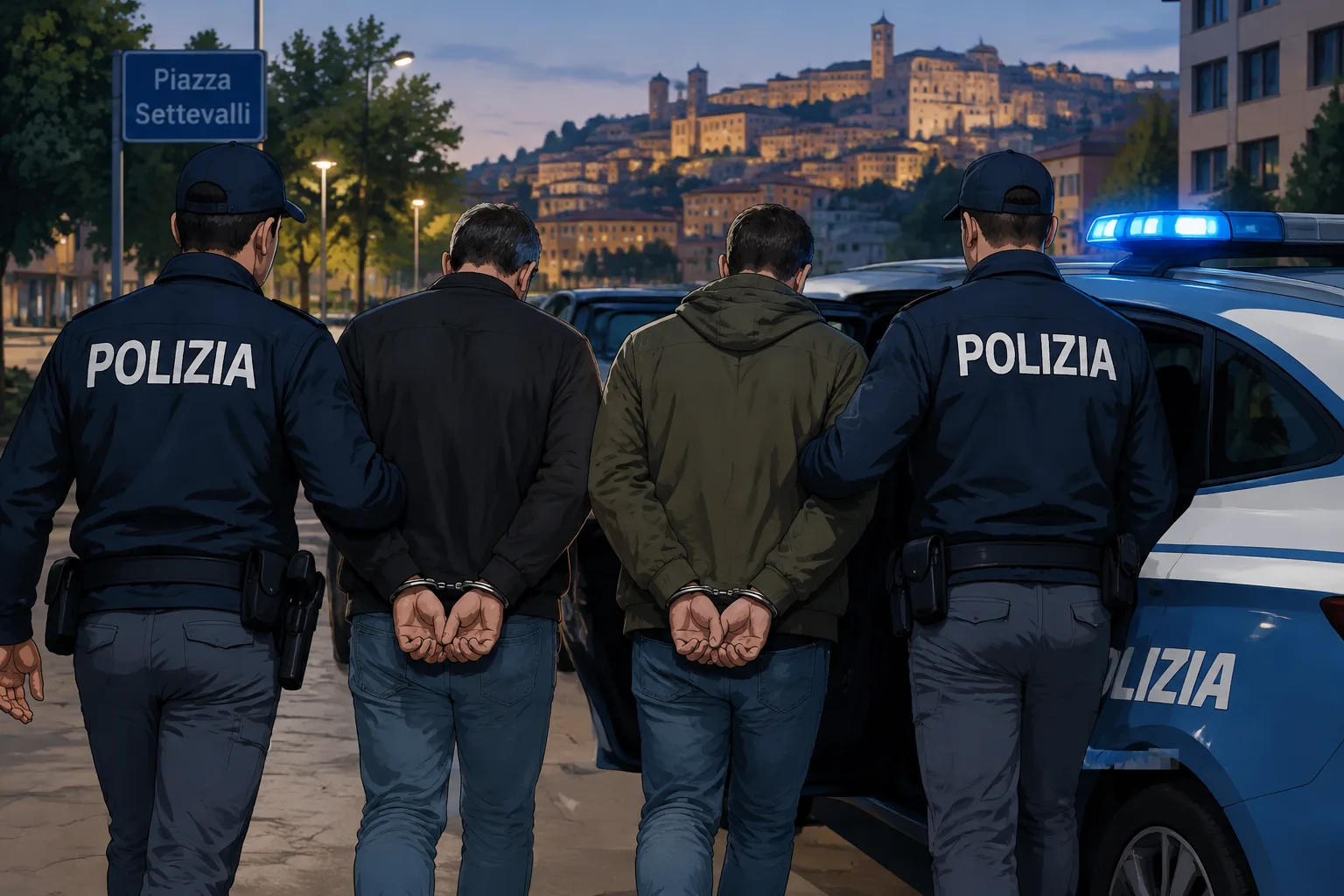 Due 44enni arrestati a Perugia per rapina con tirapugni in zona Settevalli