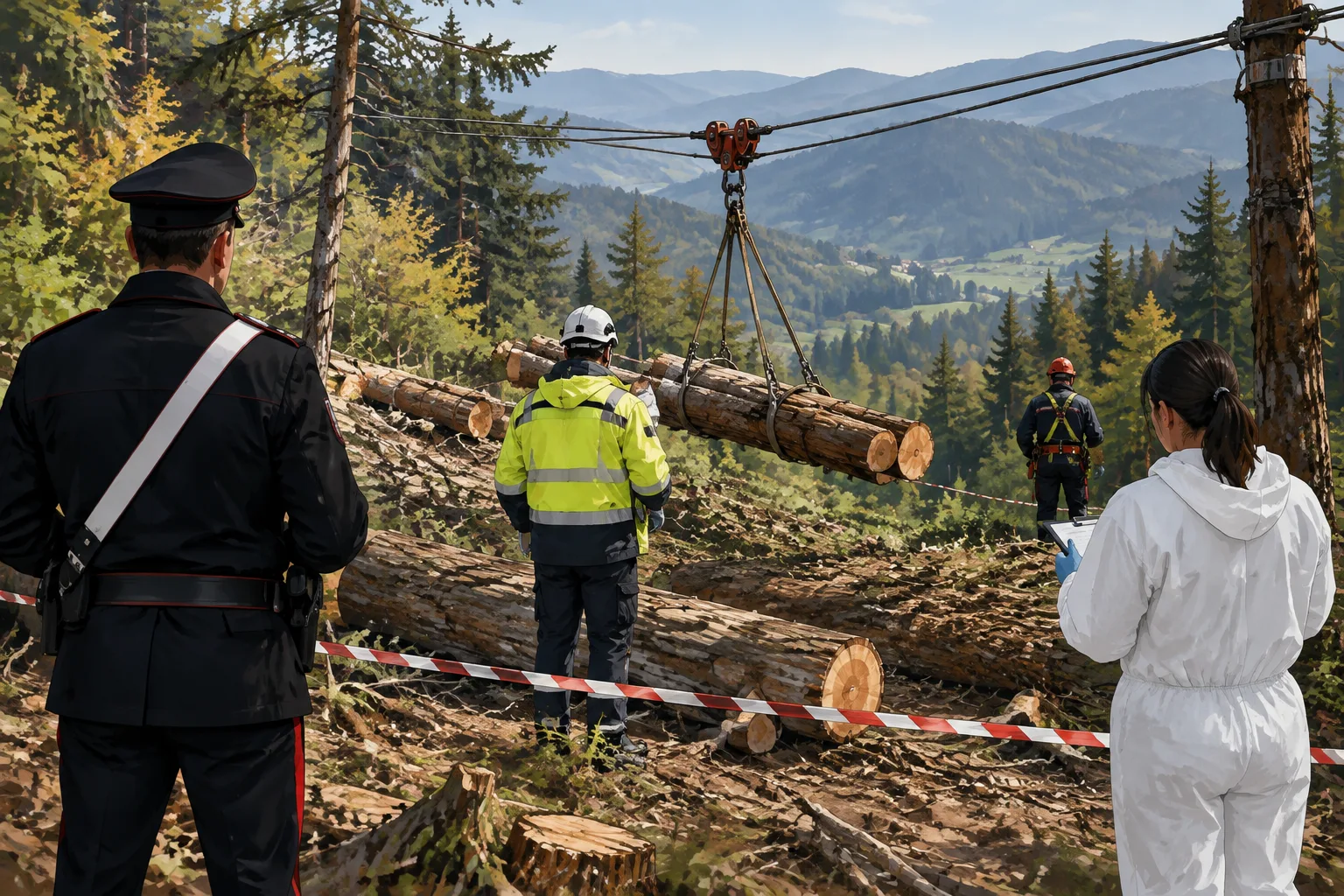 Tragedia a Rasora: 35enne muore durante la movimentazione del legname