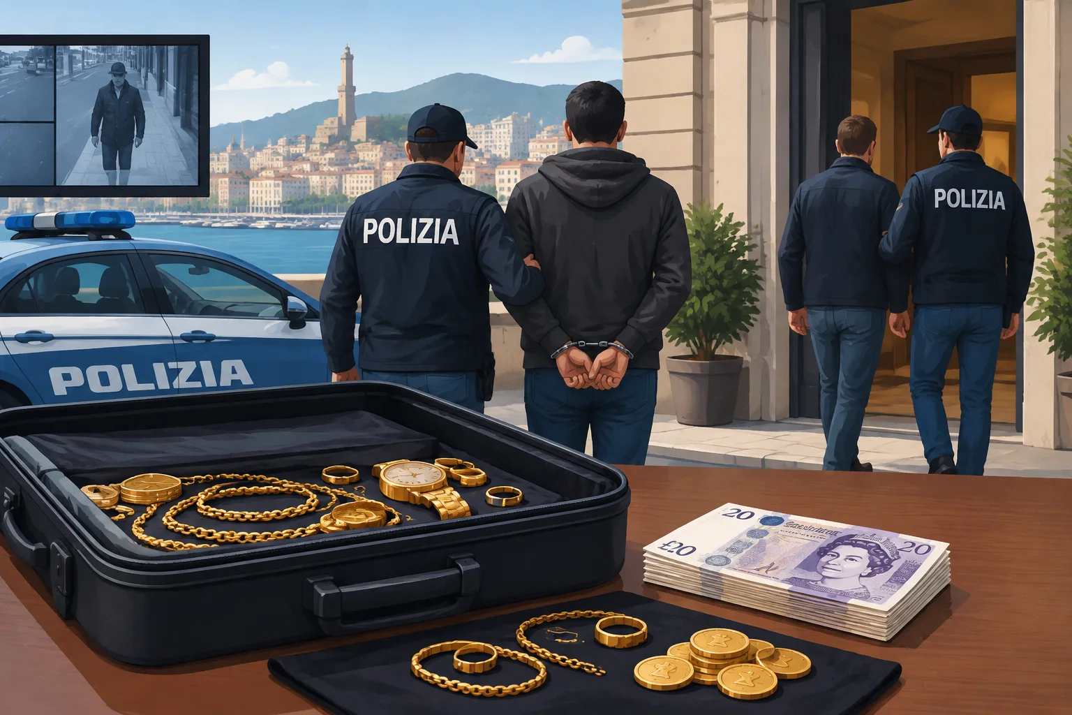 Truffa agli anziani a Genova: arrestato un 38enne, recuperati gioielli e sterline per circa 10.000 euro