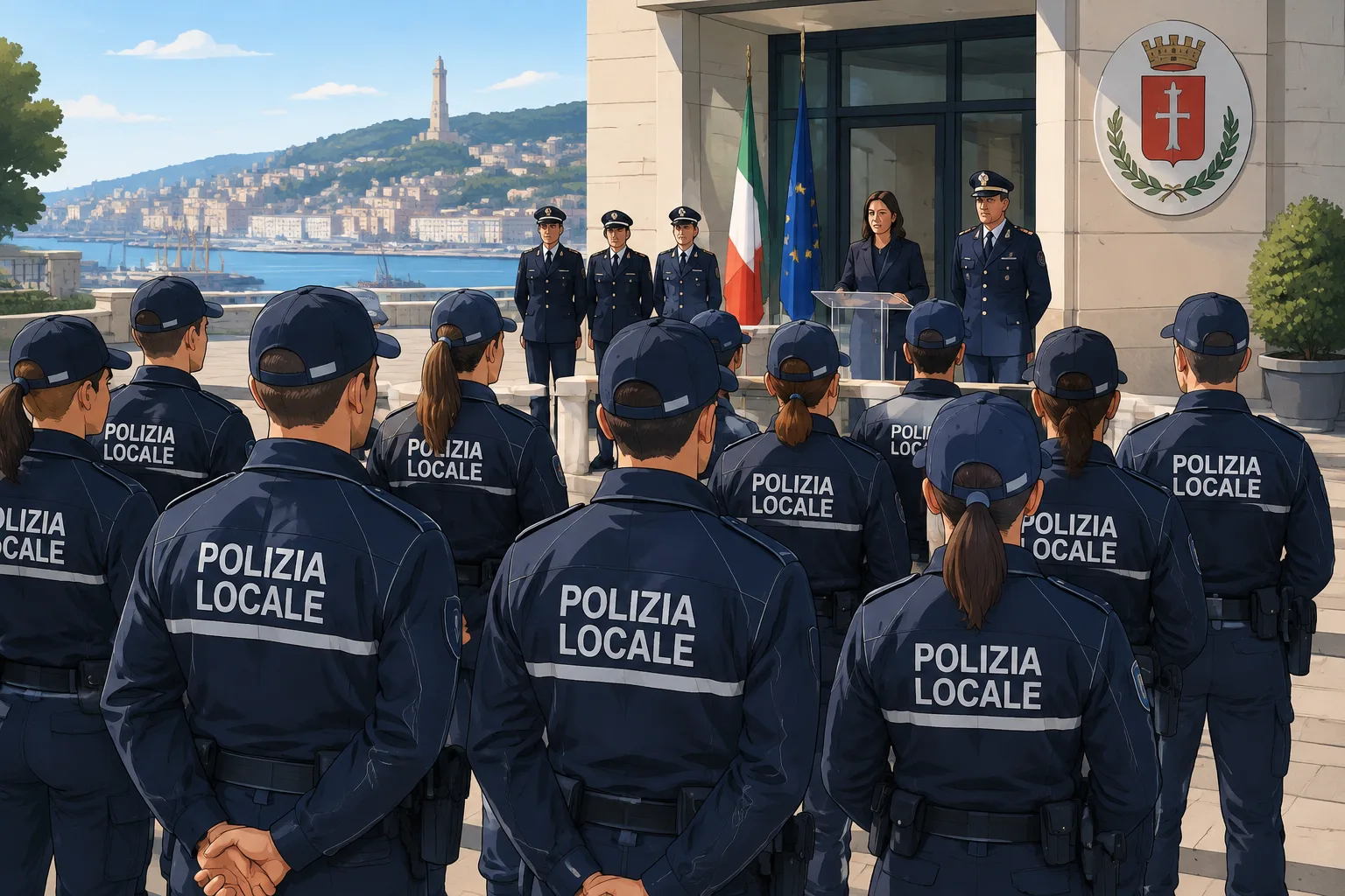 Polizia Locale di Trieste: presentati 26 nuovi agenti e tre promossi a Vice Commissario