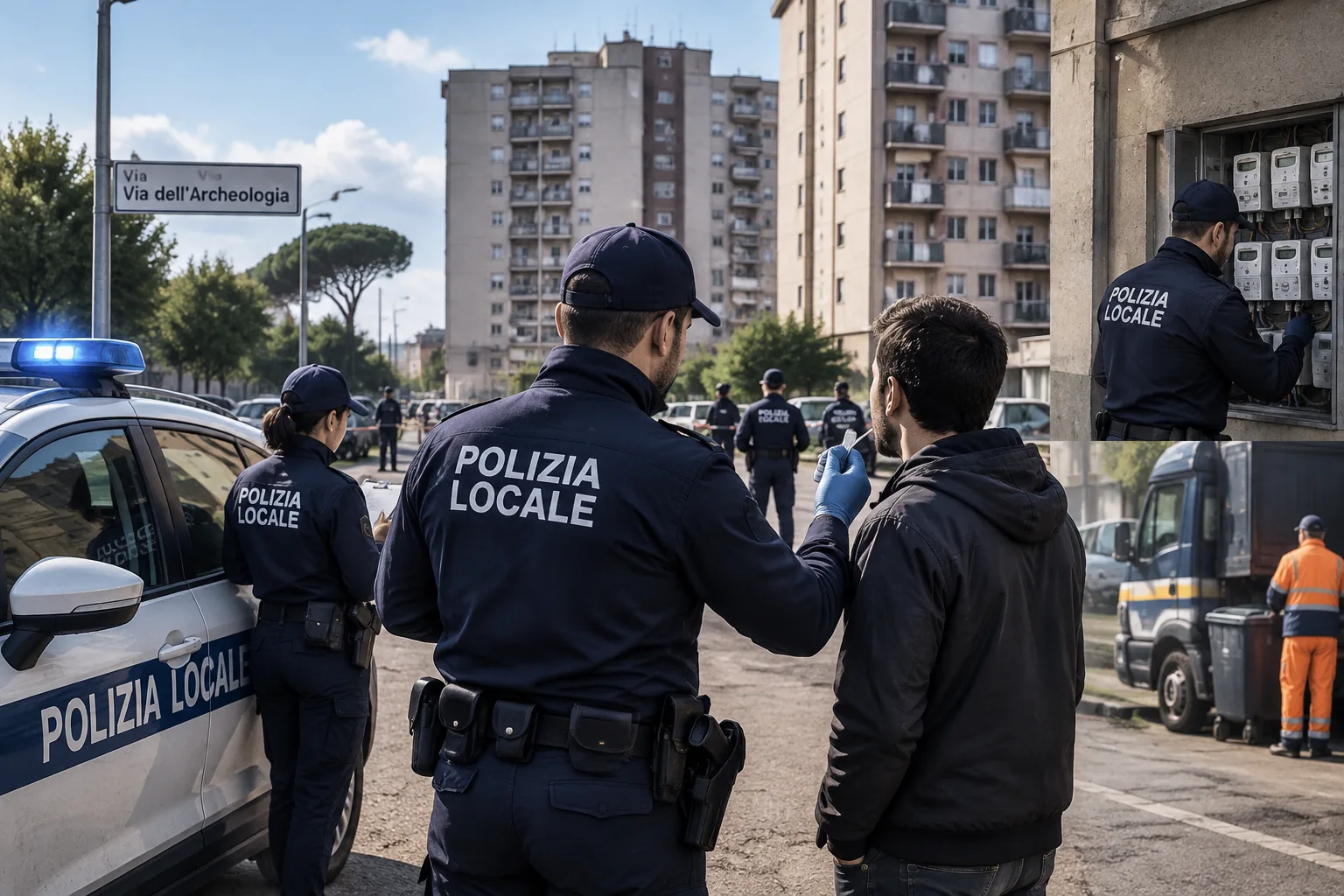 Blitz a Tor Bella Monaca: controlli in via dell'Archeologia e drug test agli automobilisti