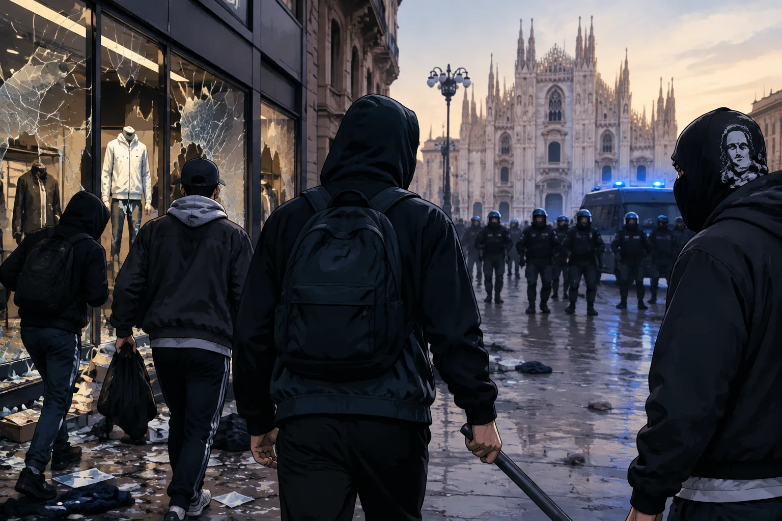 La procura di Milano chiede il carcere per i giovani arrestati dopo le devastazioni in centro