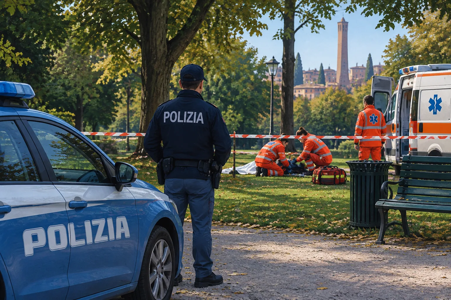 Donna di 27 anni trovata morta nel parco Lunetta Mariotti a Bologna