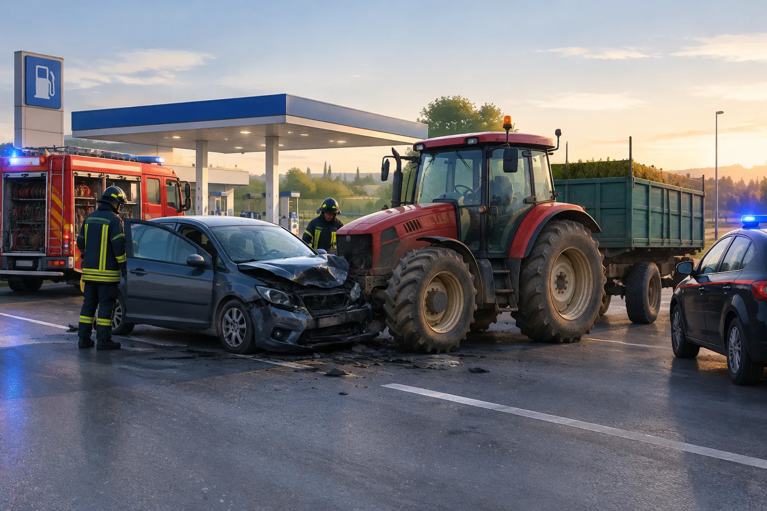 Scontro tra auto e trattore sulla SP231 a Terlizzi: due feriti ricoverati a Bari