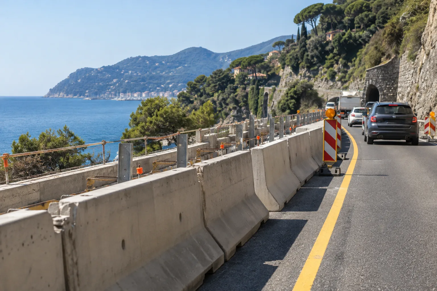 Aurelia, lavori tra Varazze e Arenzano: senso unico alternato fino al 18 dicembre