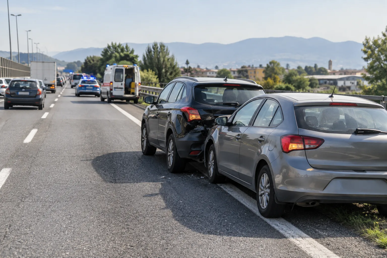 Tamponamento sulla tangenziale Sud a Roncadelle: un ferito e rallentamenti verso Brescia
