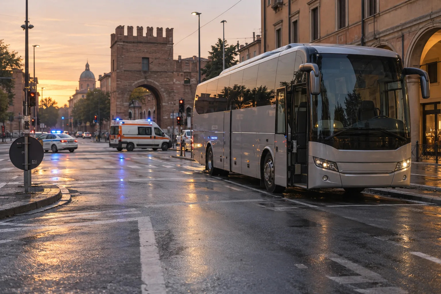 Pedone urtato da un Flixbus a Porta Mascarella: lievi contusioni