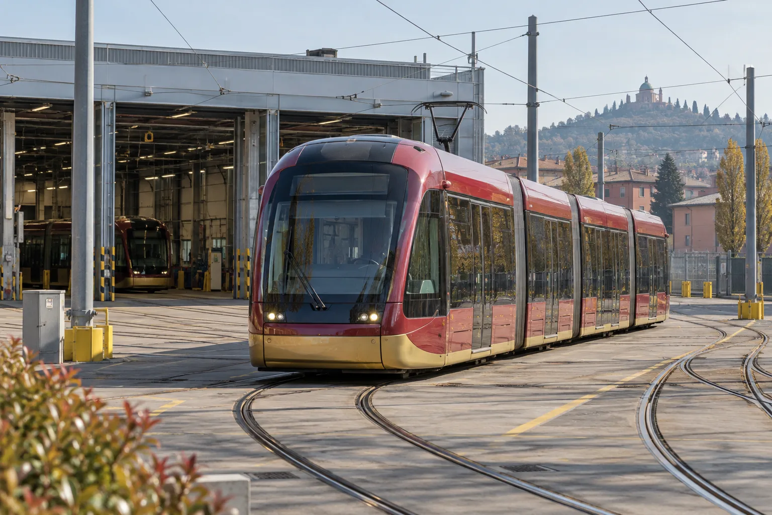 Il tram di Bologna si muove: avviati i primi test nel deposito di Borgo Panigale