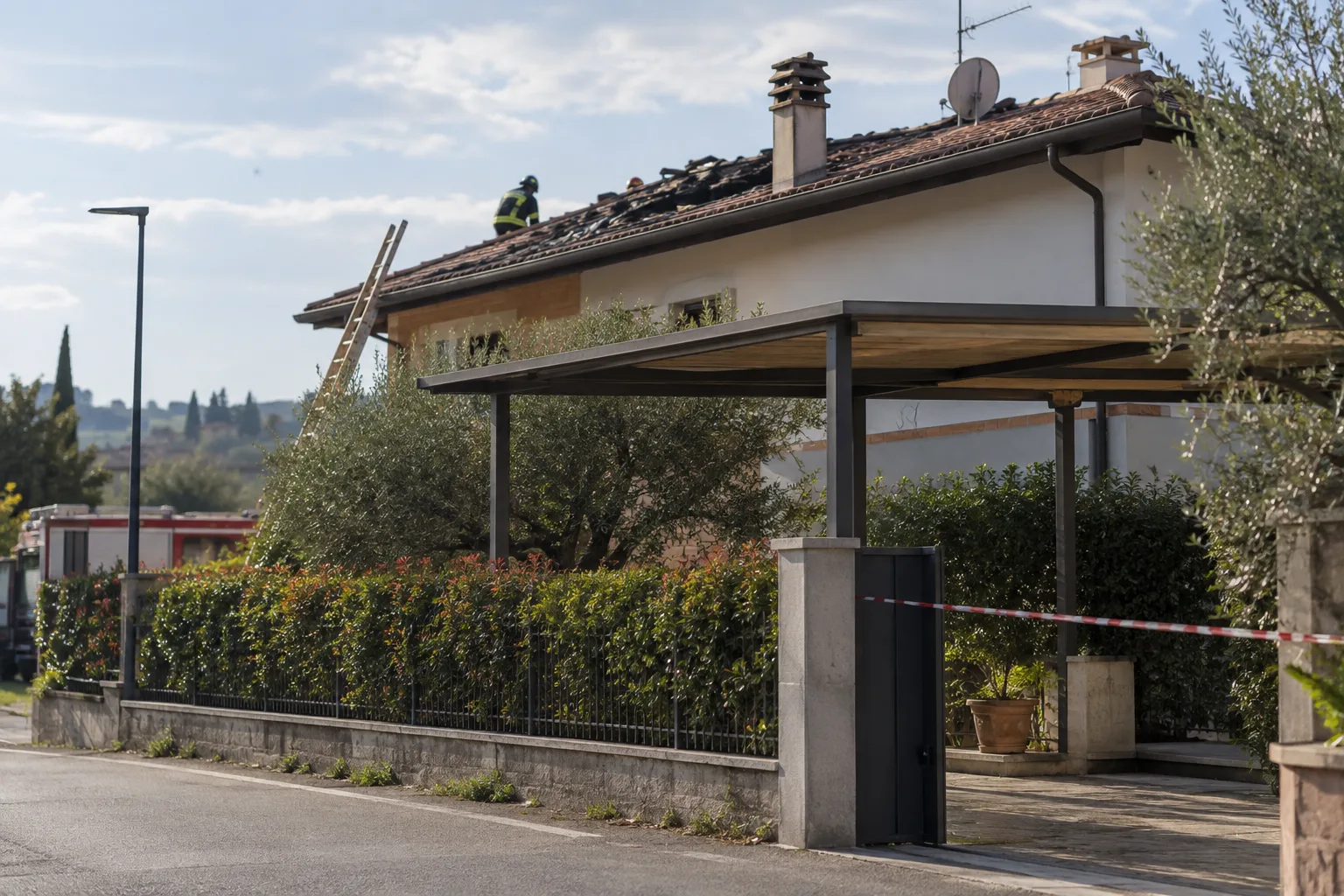 Empoli, sale sul tetto minacciando il vuoto: agente usa il taser, poi si lancia