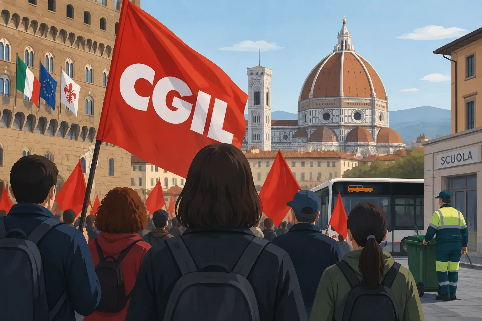 Sciopero Cgil il 14 ottobre: possibili disagi anche a Firenze