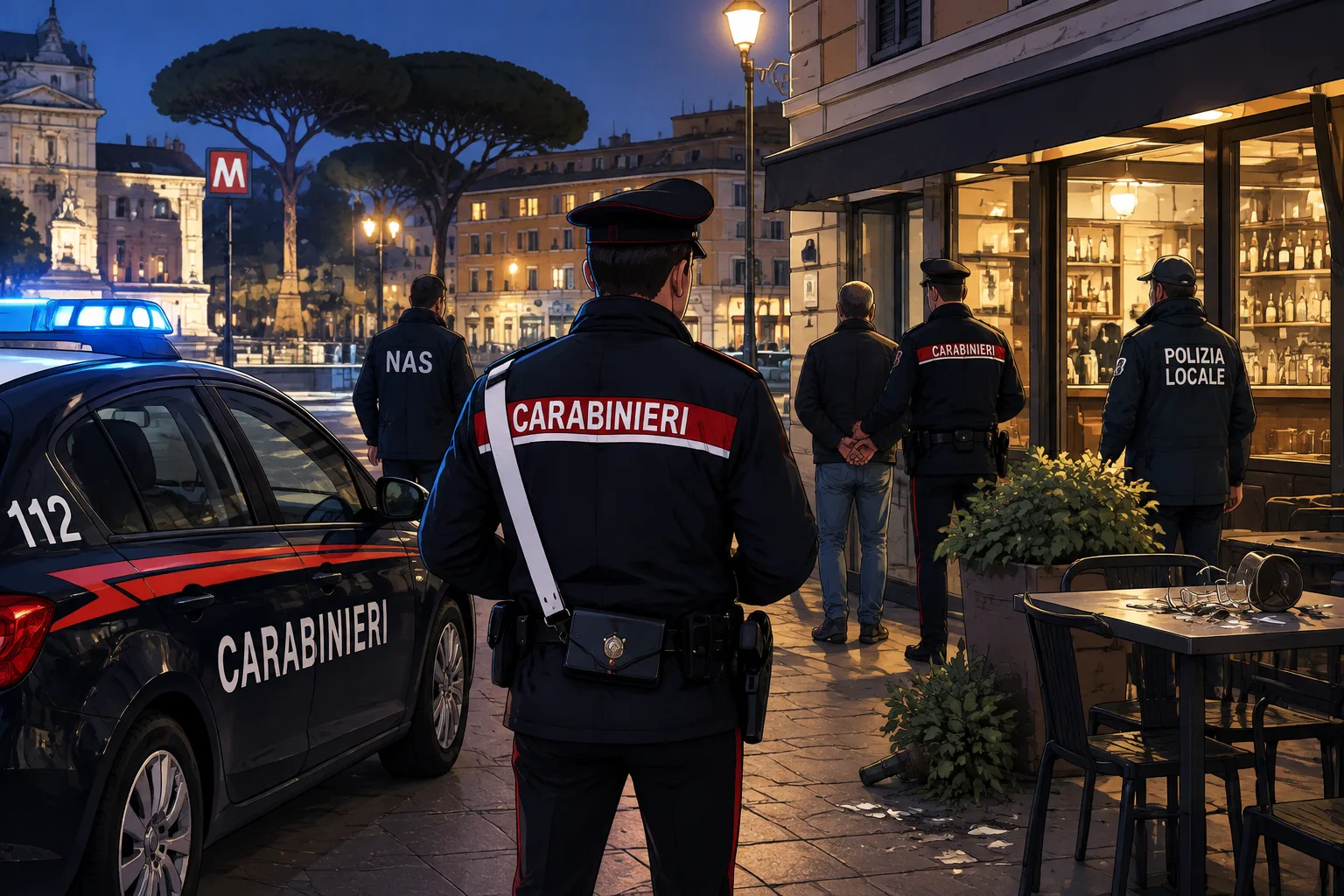 Malamovida nel quartiere Trieste: denunciato un uomo dopo l’aggressione a un cameriere