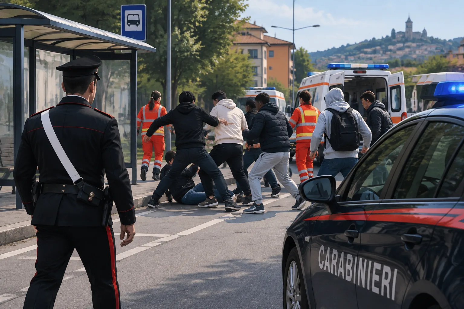 Rissa a San Biagio di Casalecchio: due arresti e quattro denunciati