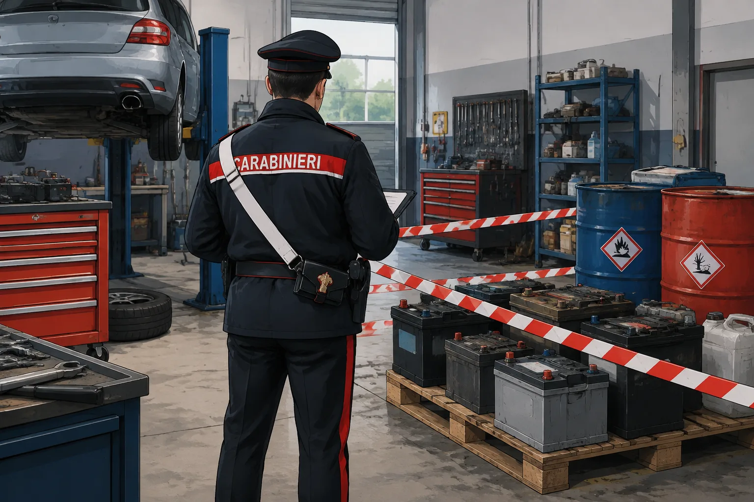 Morlupo, scoperta officina abusiva: denunciato il titolare