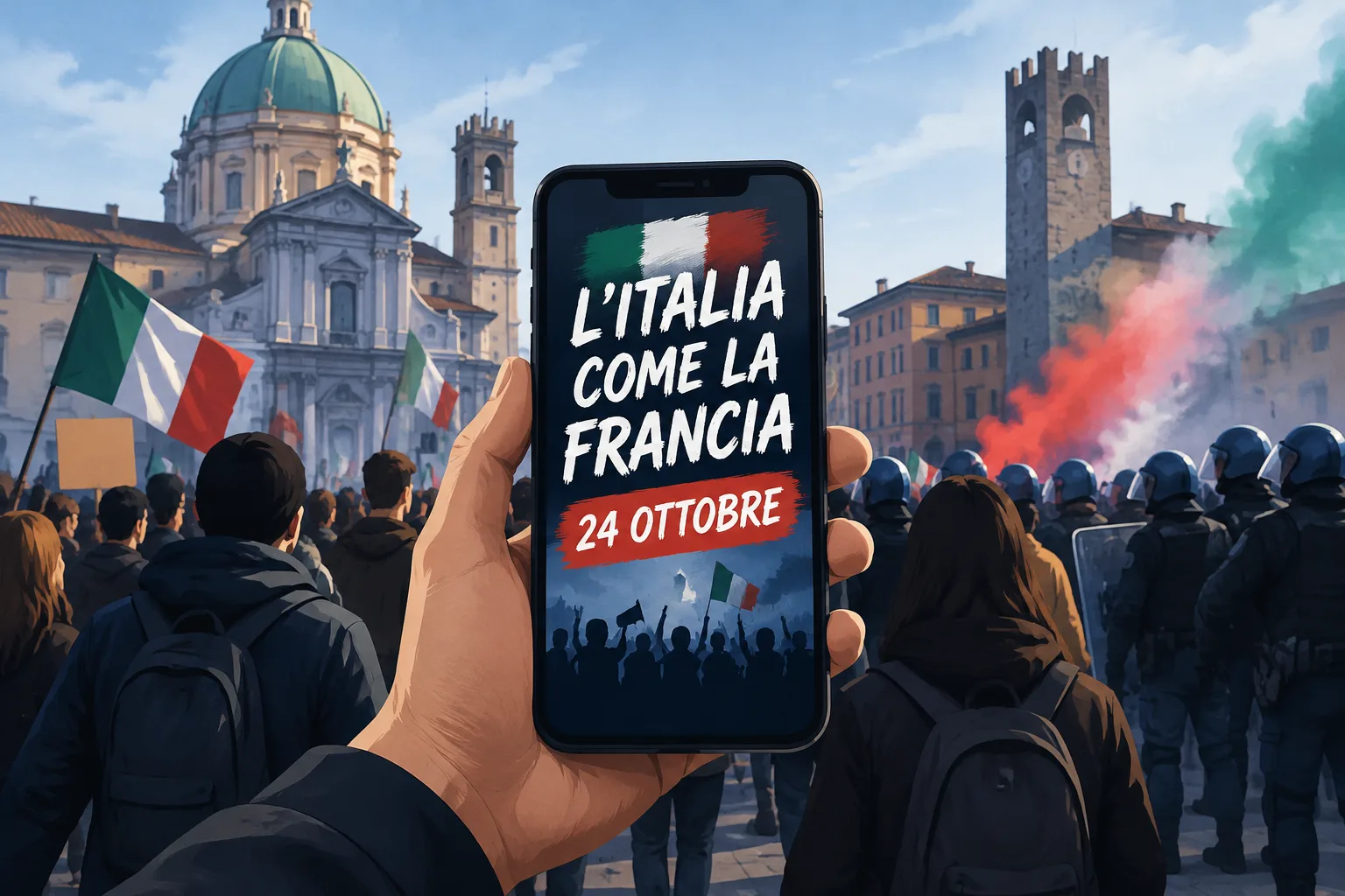 Appelli sui social rilanciano la mobilitazione per il 24 ottobre a Brescia