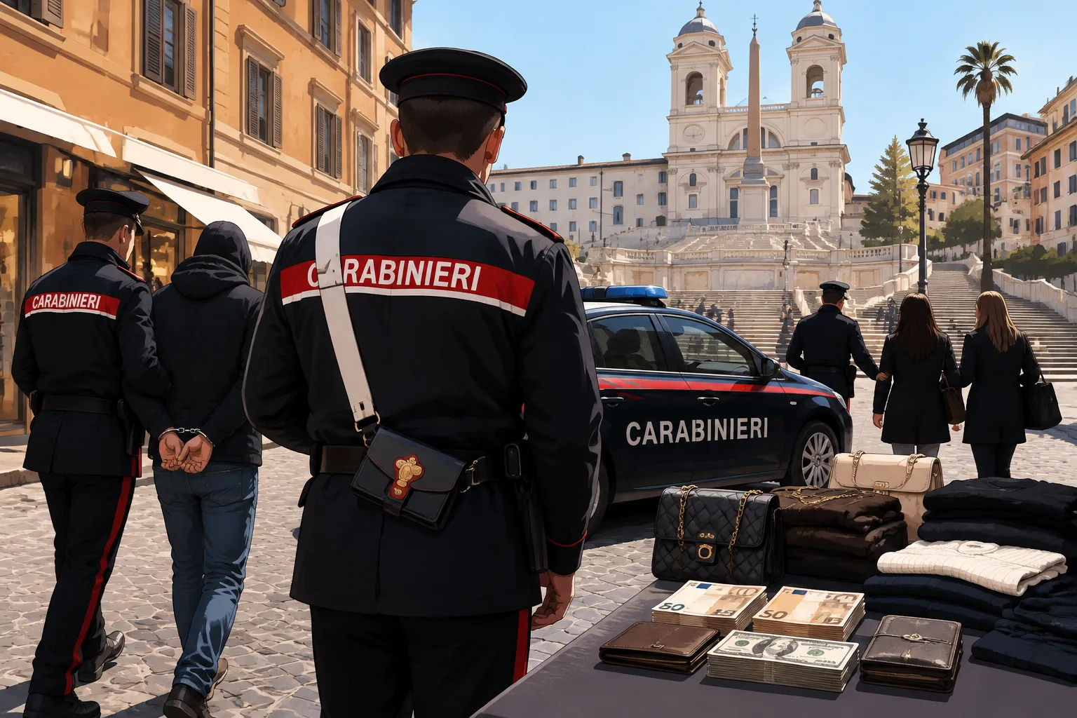 Operazione nel centro storico di Roma: sei arresti e tre deferimenti