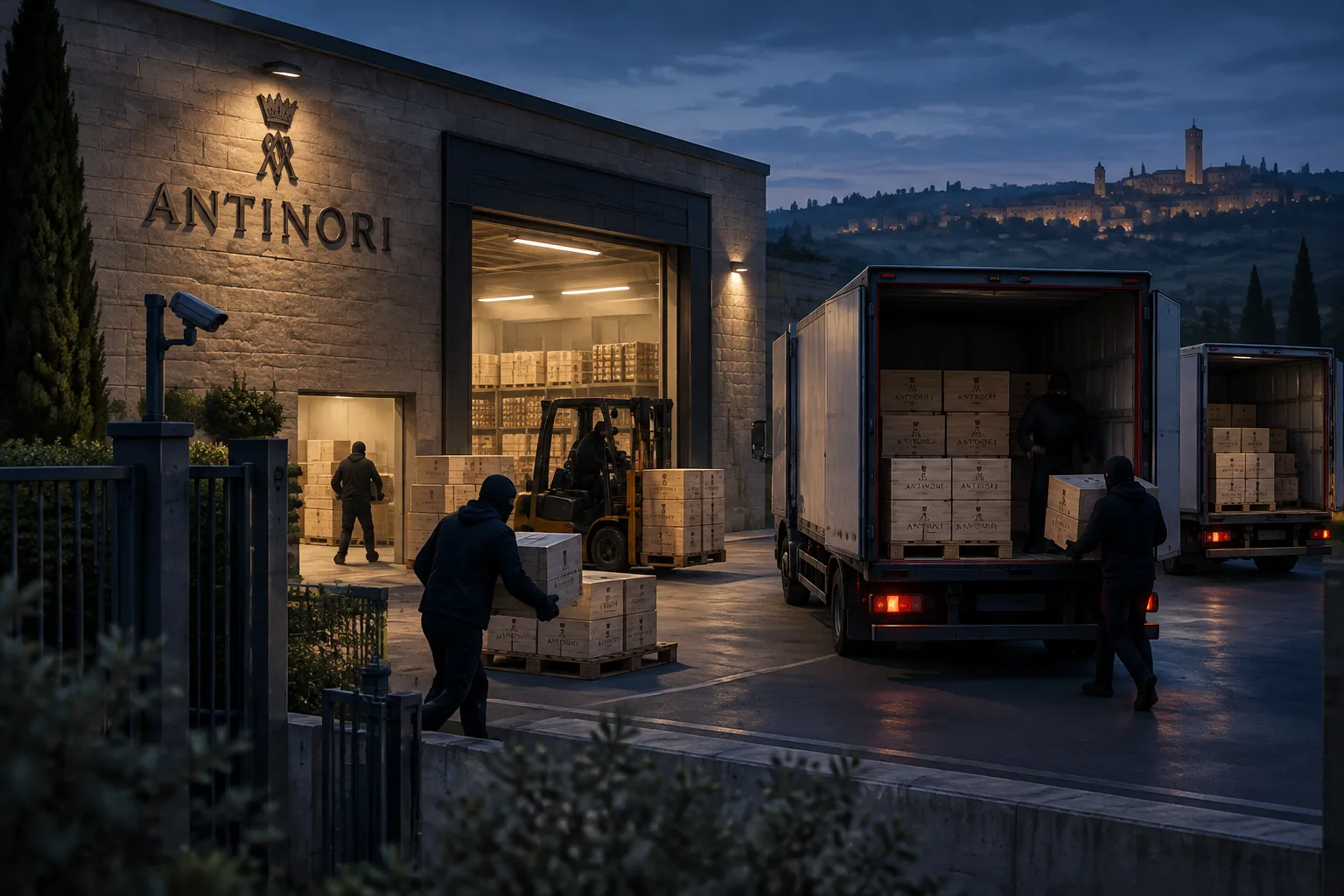 Colpo milionario alla sede di Cortona di Marchesi Antinori: rubate circa 30mila bottiglie
