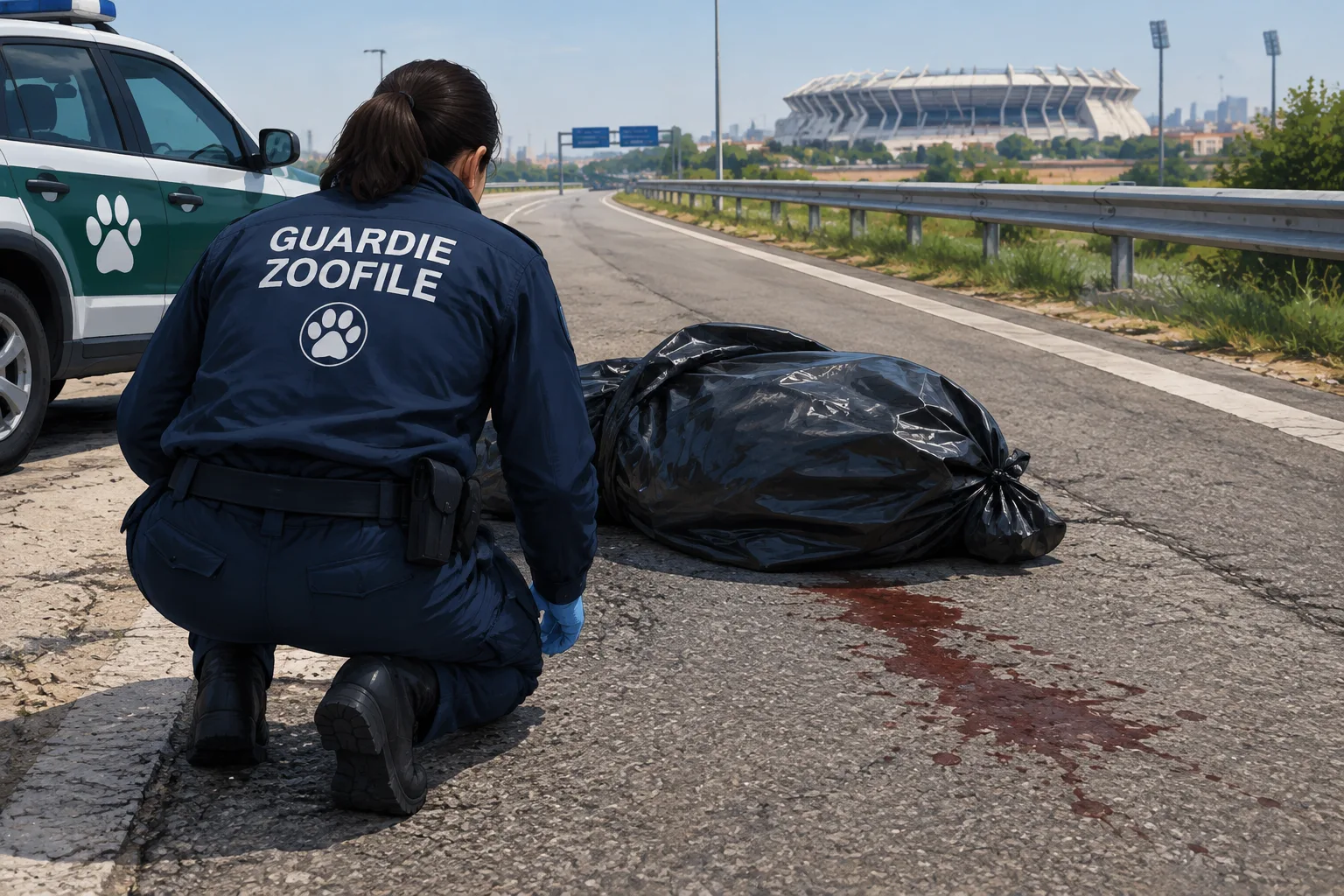 Carcassa di un cane trovata in un sacco sulla provinciale Modugno-Bari (SP110)