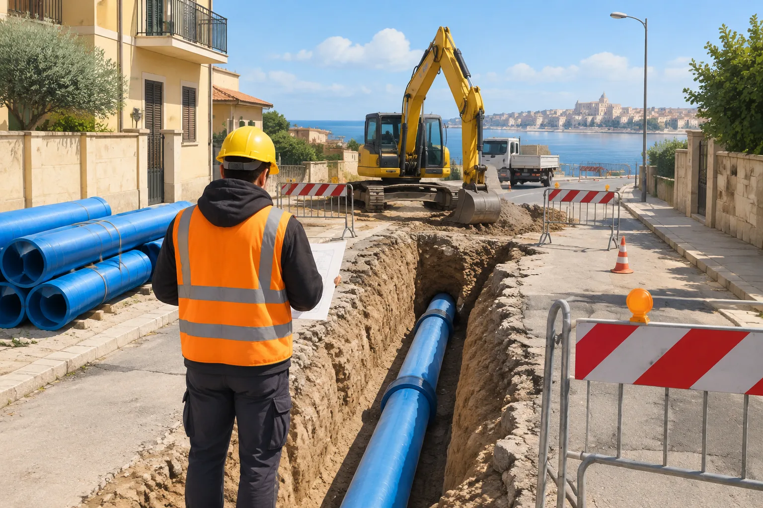 Siracusa: Aretusacque rinnova la rete idrica di Via Ispica e dei Ronchi con un intervento da 155.000 euro