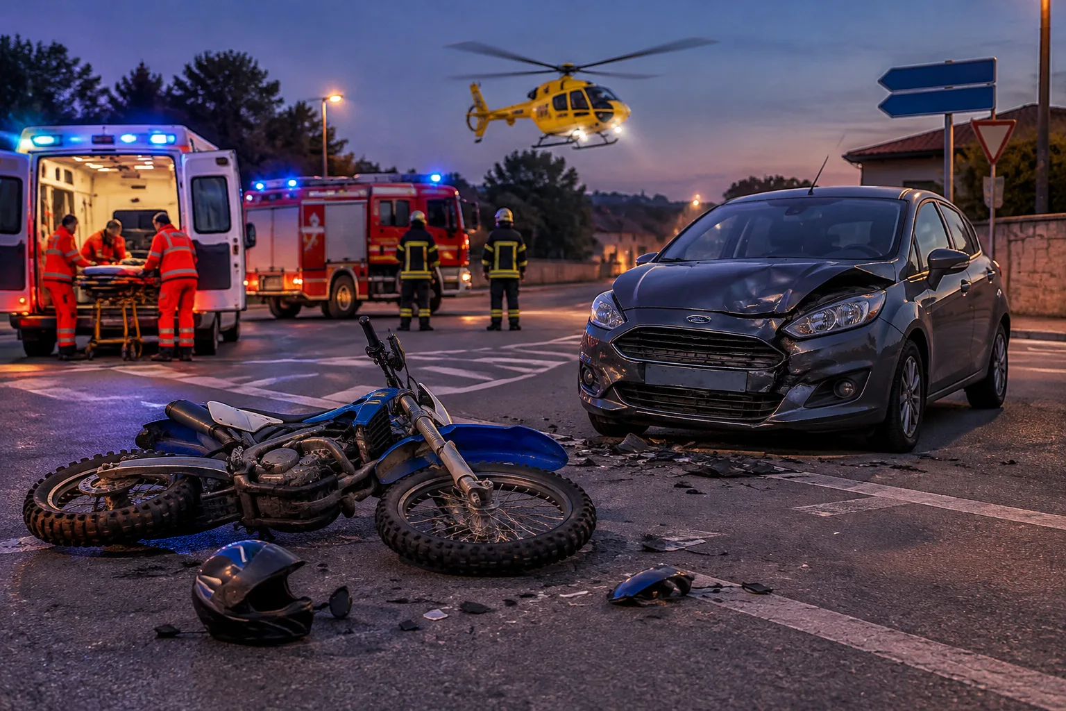 Scontro tra auto e moto a Molinetto di Mazzano: due adolescenti gravemente feriti