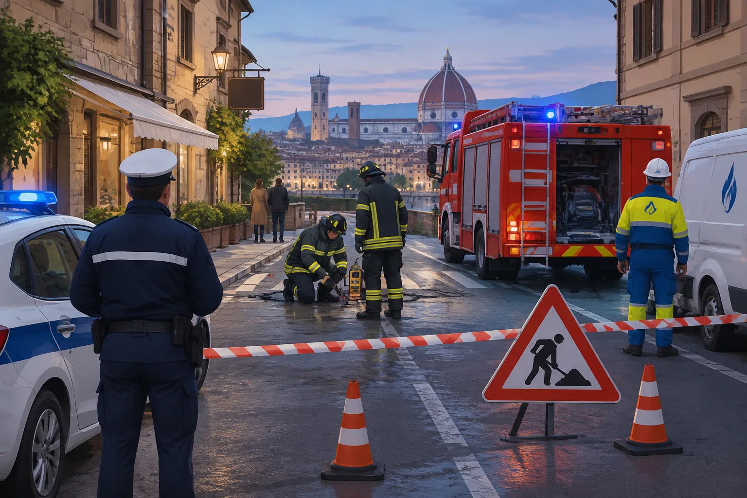 Fuga di gas in via dei Renai a San Niccolò: evacuate due famiglie e chiuse attività della zona