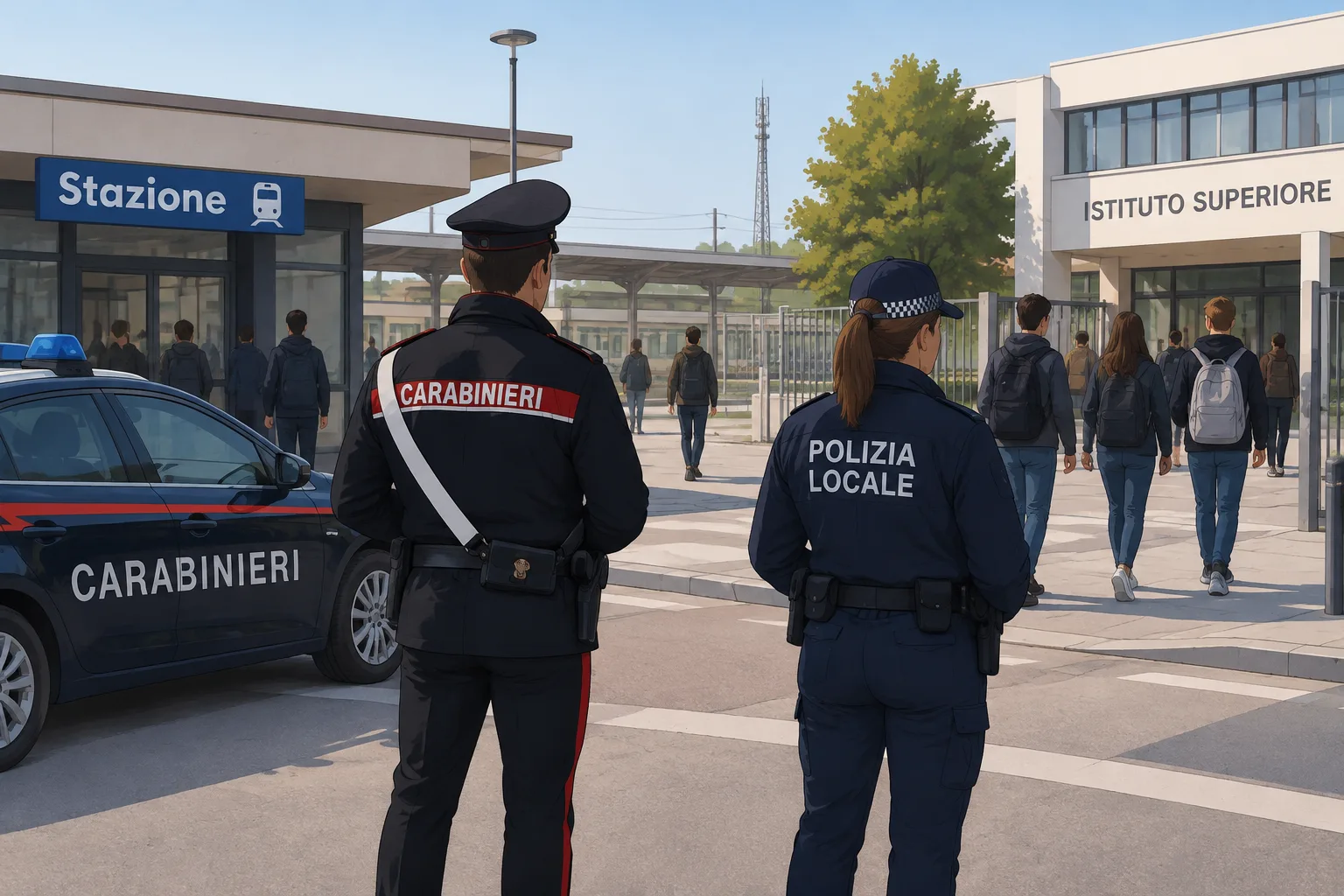 Allerta a Chiari dopo messaggi virali: forze dell'ordine davanti alle superiori, ma nessun disordine