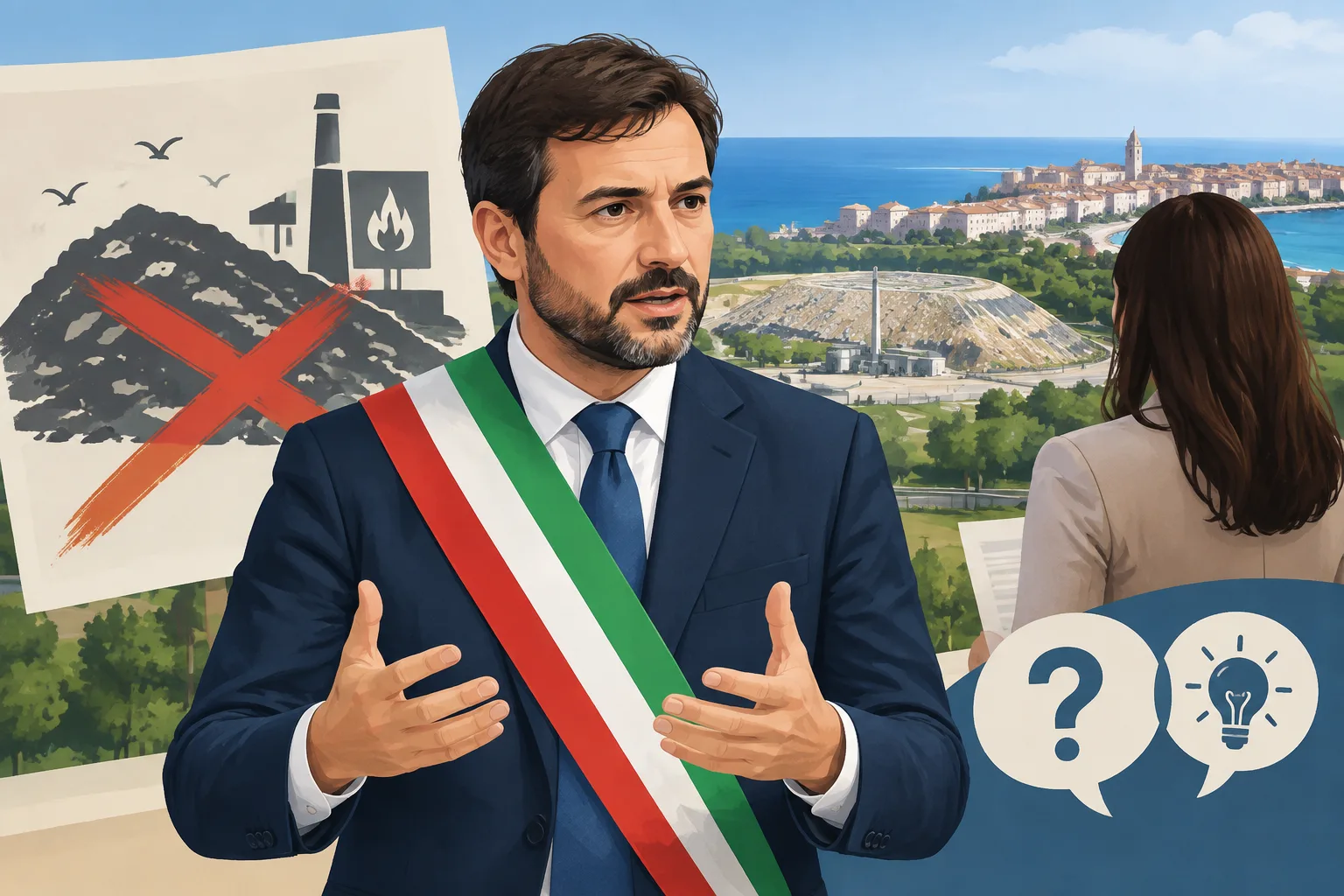 Fano, Serfilippi risponde alla consigliera Ruggeri sulla locandina che etichetta la città come 'discarica e crematorio'