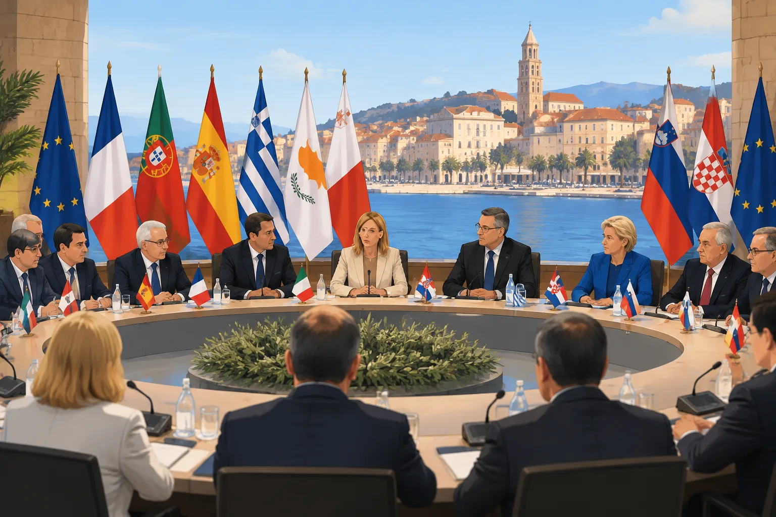 A Spalato inizia il Med9: Meloni presente insieme ai leader dei Paesi mediterranei