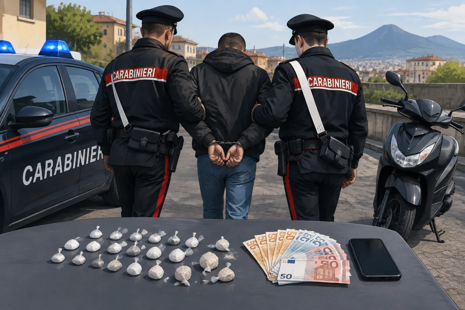 Arrestato a Villaricca un 43enne trovato con 26 dosi di droga