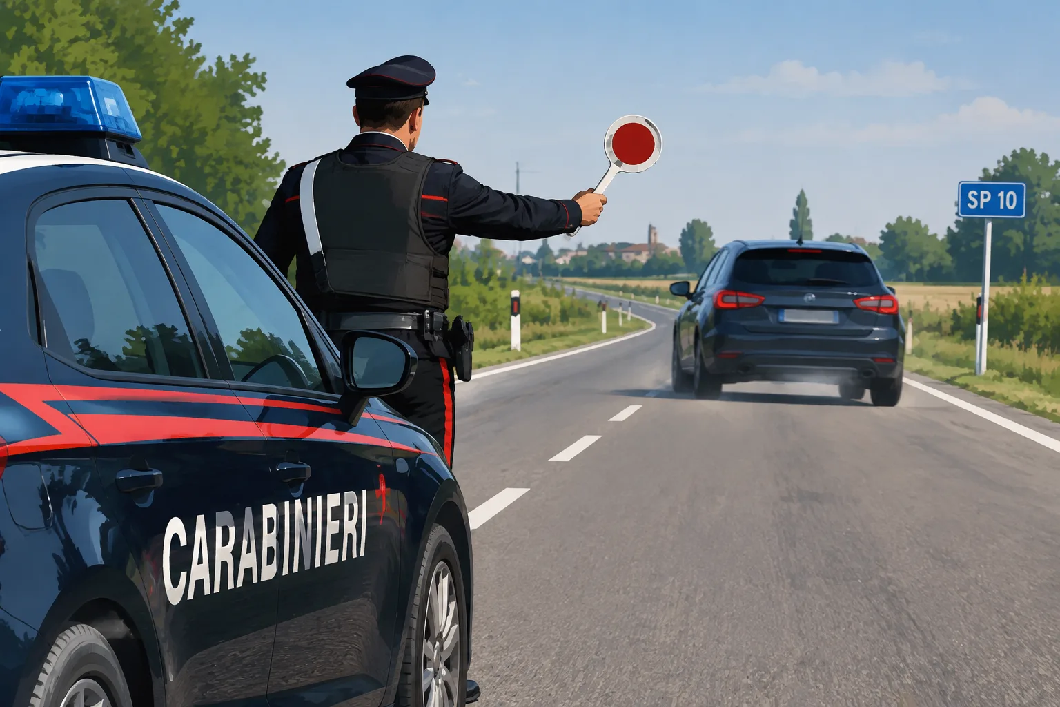 Bresciano identificato e denunciato per non essersi fermato all'alt dei carabinieri