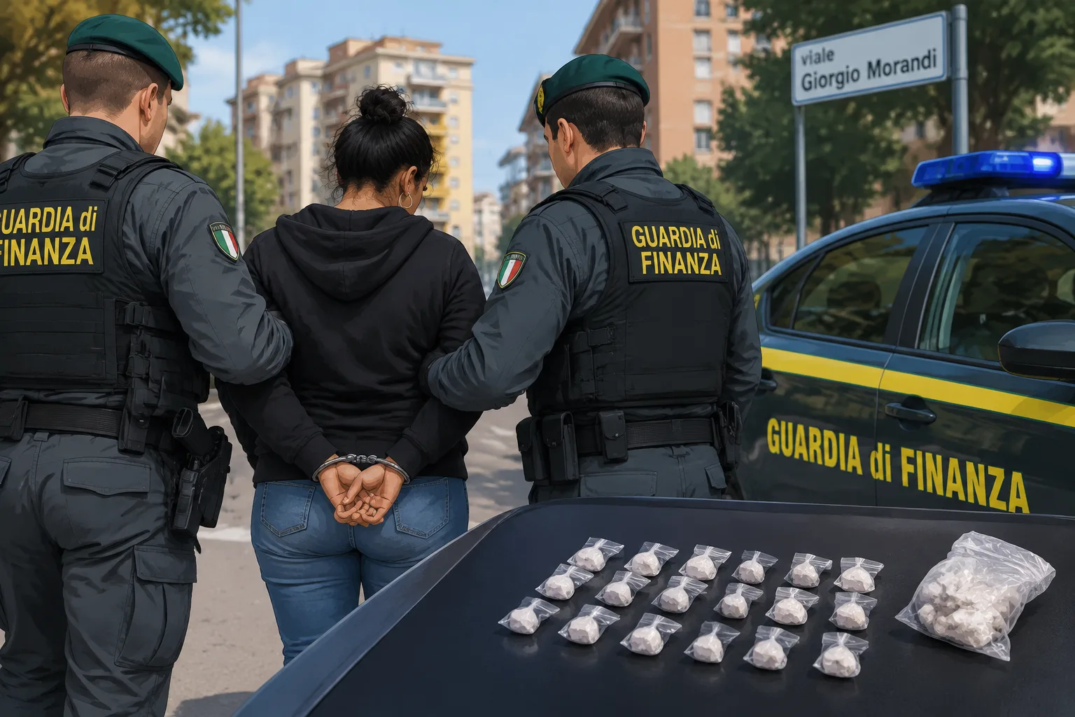 Tor Sapienza: arrestata una donna per spaccio di crack in viale Giorgio Morandi