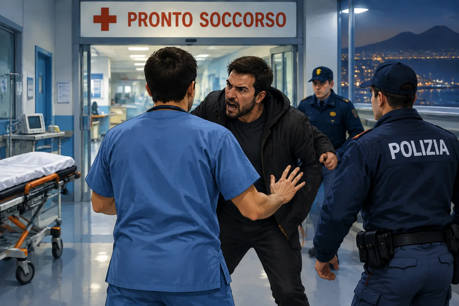 Aggressione a un infermiere al Vecchio Pellegrini: denunciato l'autore, il prefetto condanna l'episodio