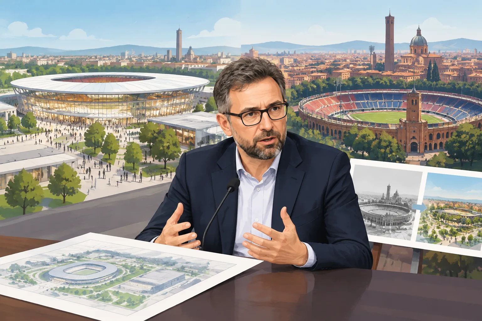 Lepore sullo stadio: la Fiera come opzione, per il Dall’Ara si apre la fase della riconversione