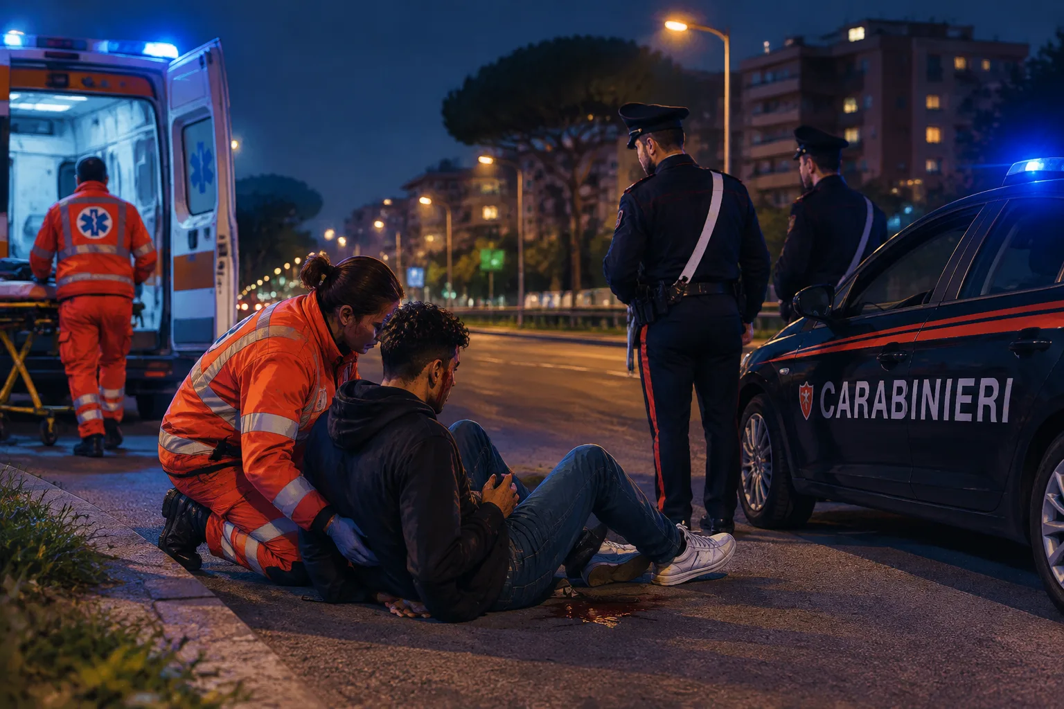 Aggressione al Quarticciolo: 19enne soccorso in viale Palmiro Togliatti