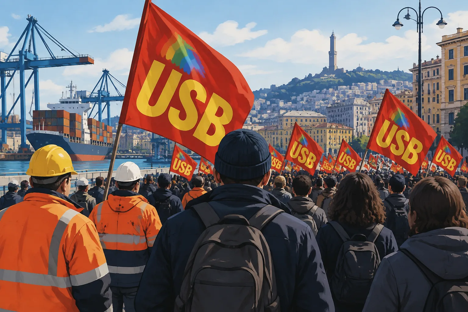 Sciopero generale a Genova il 30 ottobre: lavoratori del porto in mobilitazione e corteo in centro
