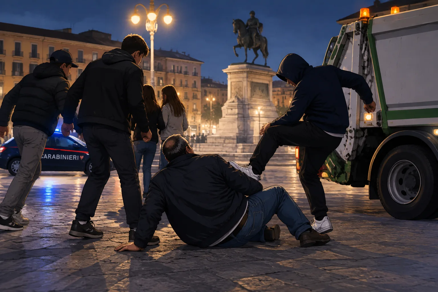 Pestaggio in piazza Vanvitelli: tra gli indagati anche i figli di un poliziotto