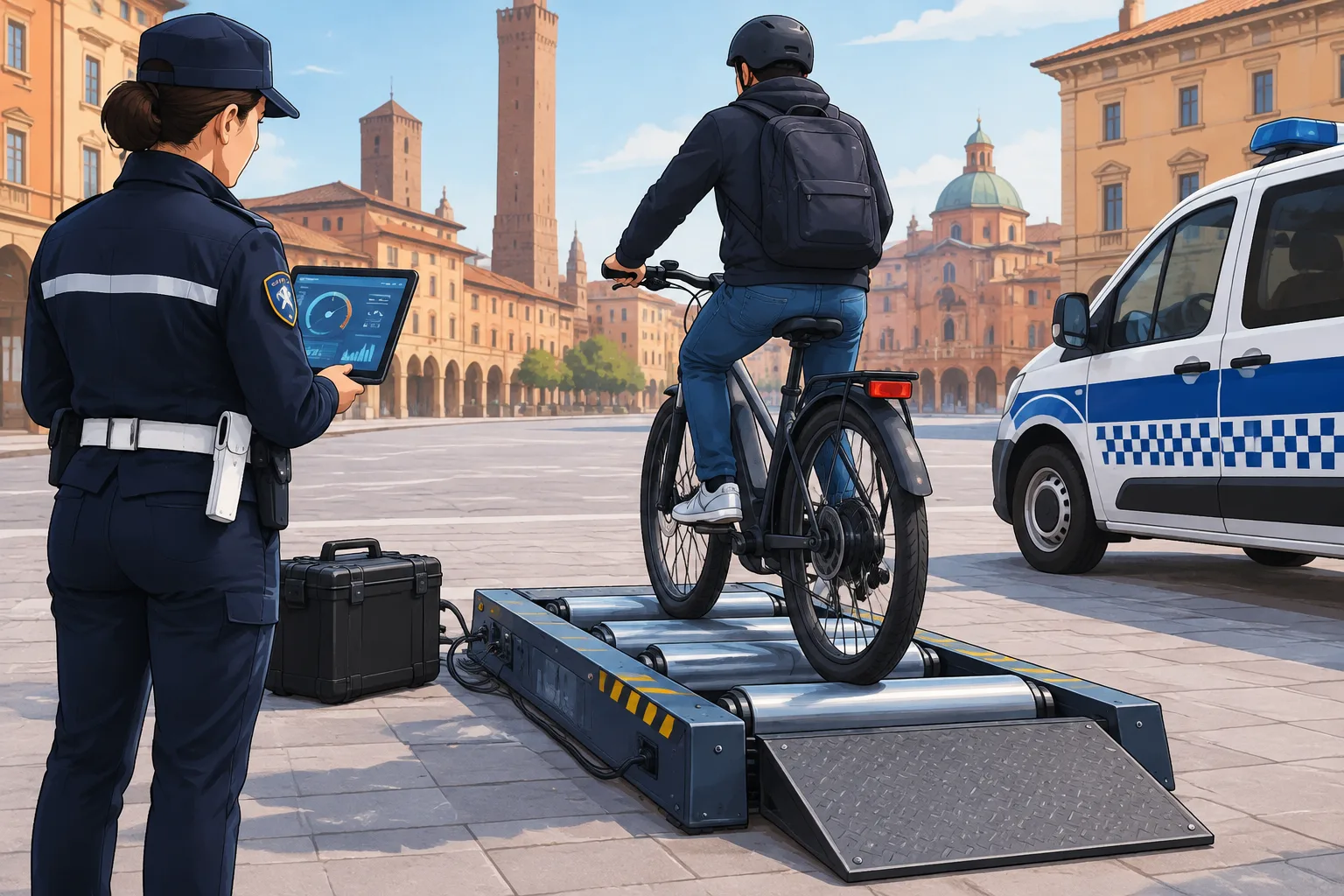 Bologna: il Comune acquista una pedana per individuare le e-bike modificate